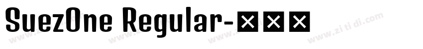 SuezOne Regular字体转换